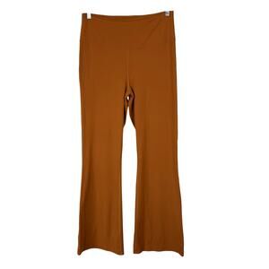 Lululemon Groove Super-High-Rise Flared Pant Nulu Butternut Brown Size 14 EUC